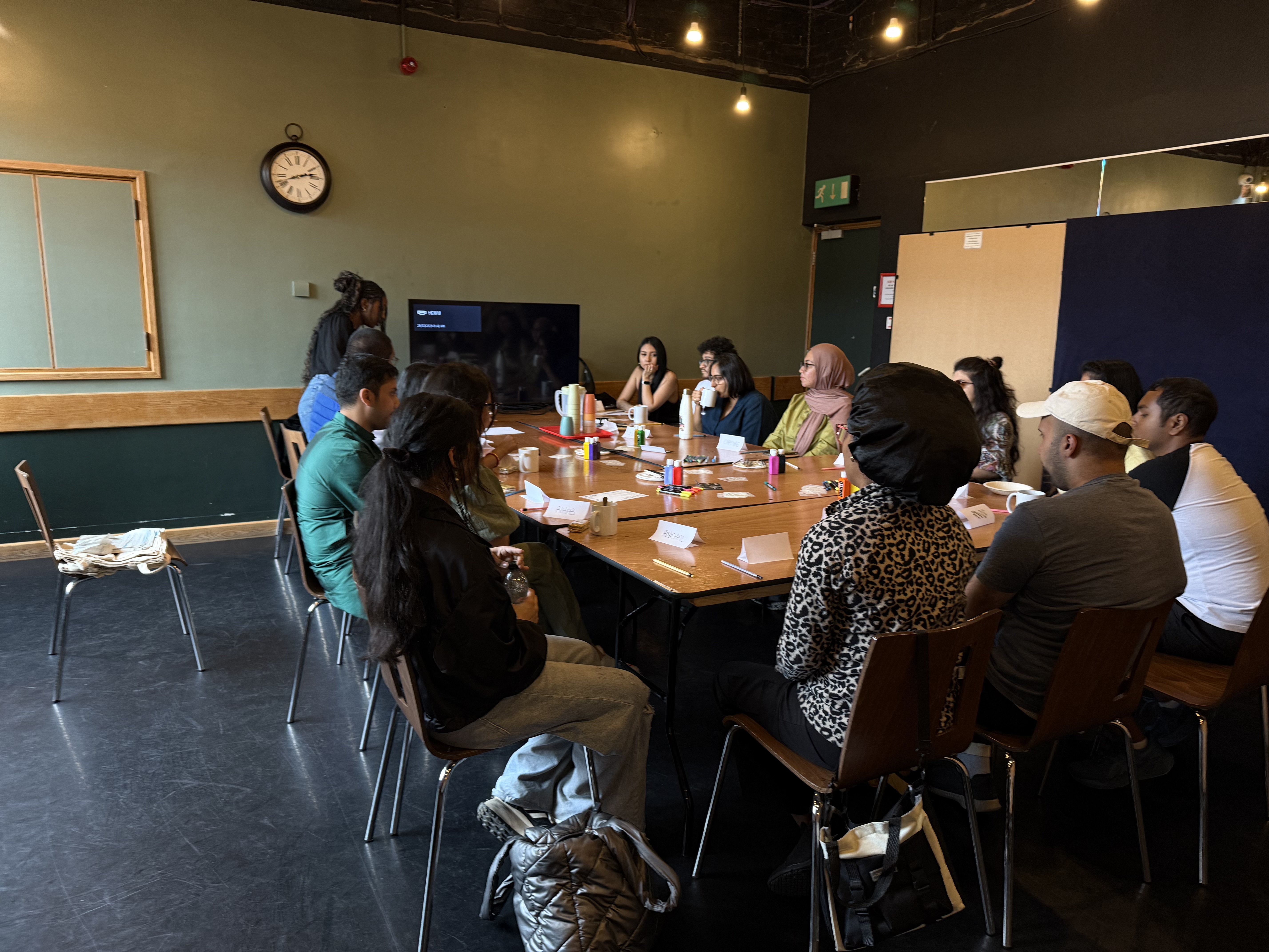 Participants of The Third Place in one of the in-person sessions.